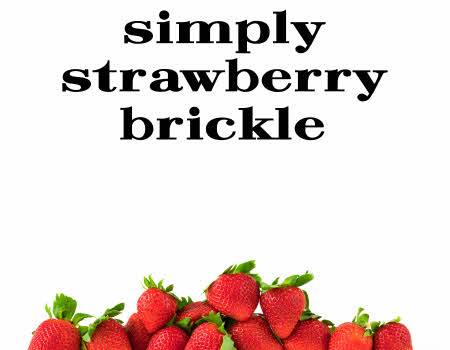 Simply Strawberry Brickle Label
