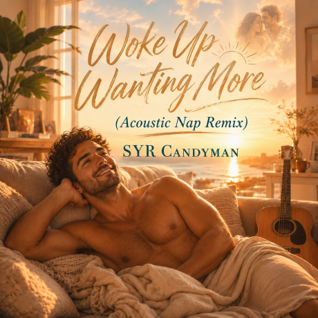 Woke Up Wanting More Acoustic Nap Remix - man lying on couch with guitar thinking about a previous dream