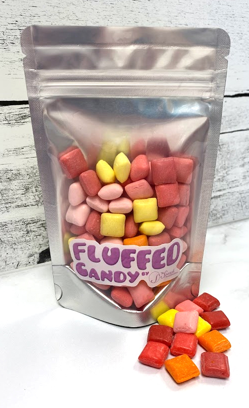Flavor Burst Fluffed Candy Product Closeup