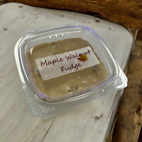 Maple Walnut Fudge container