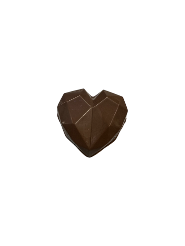geometric chocolate heart