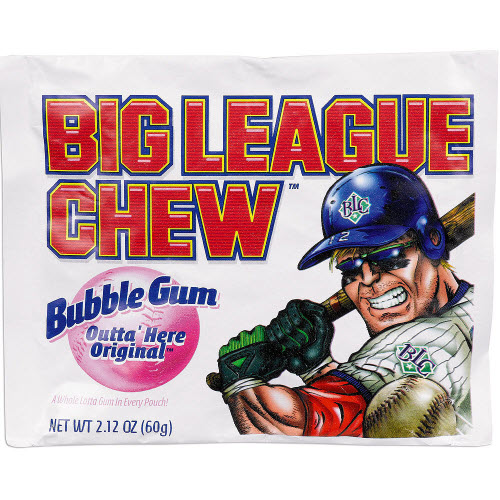 Big League Chew Bubble Gum 2.12 Oz, Chocolate Candy