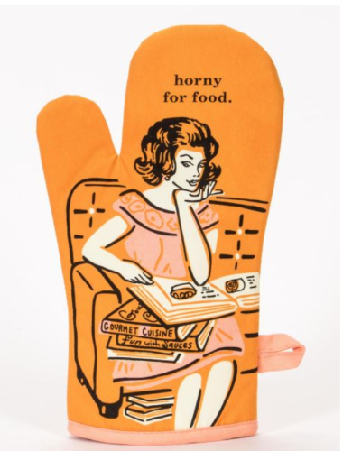 Horny For Food Oven Mitt