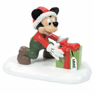 Mickey Present for Minnie Figurine