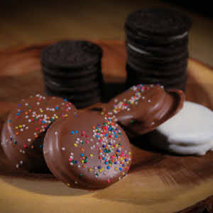 Chocolate Covered Cream-Filled Cookies