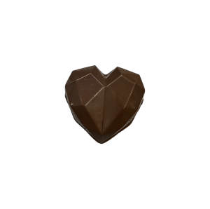 geometric chocolate heart