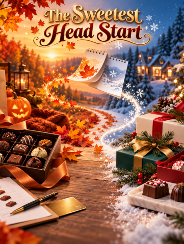 The Sweetest Head Start Promo image with candy in the fall and winter