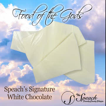 Selection: White Chocolate - 3 oz.  label chocolate floating on the clouds