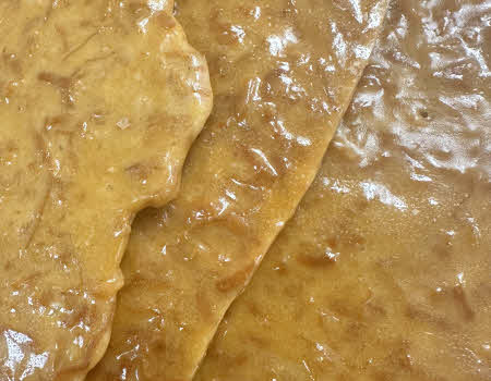 Salted Caramel Coconut Brittle Closeup