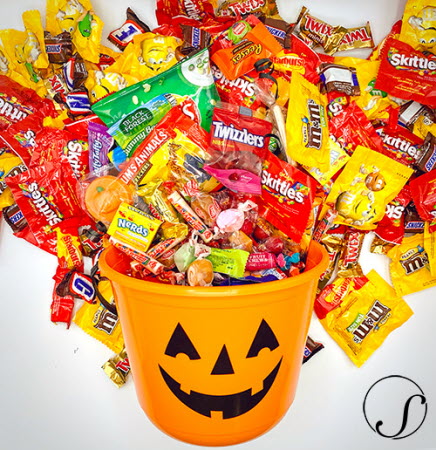 Trick Or Treater's Bucket Dumped